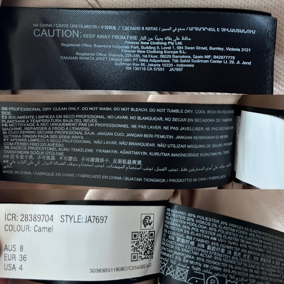 SOLD Ever New Double-breasted Belted-waist Coat 4 - Picture 11 of 14